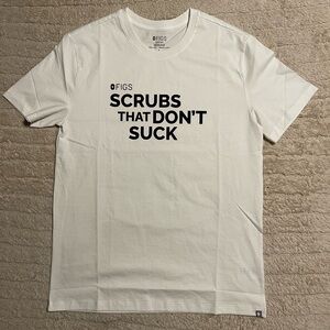 Figs White Statement Tee for Men